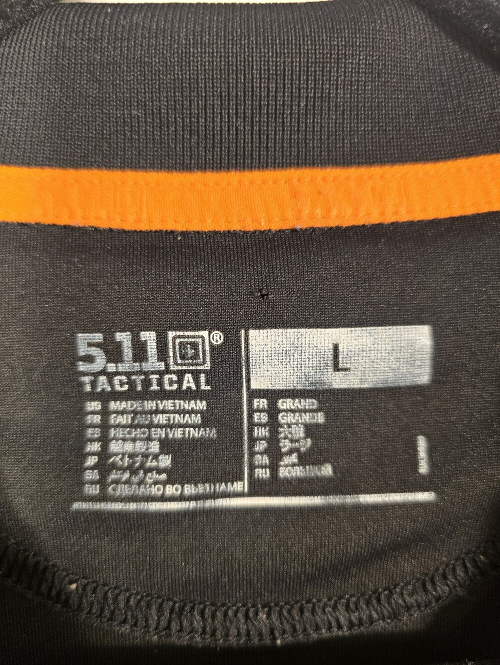 5.11 Lot Of 2 Black S Sleeve 1/4 Button Performance Tactical Polo Shorts. Large - Picture 5 of 16